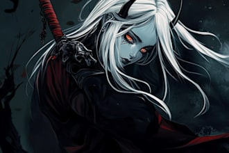 draw manga page custom dark berserk style art in high quality