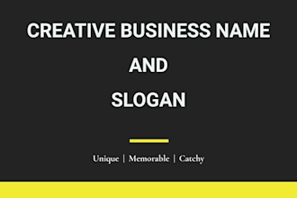 craft catchy business names and slogans to boost your brand