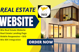 build and design wix real estate website, landing page, and rental listings