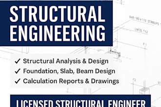 design and calculate civil and structural engineering projects in pcc,steel,rcct