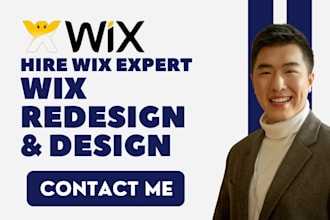 redesign wix ebook author website, revamp wix site, clone wix, wix studio design