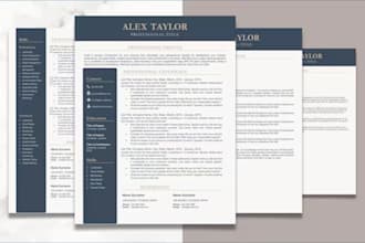 design and write a professional resume or CV in ms word for any job