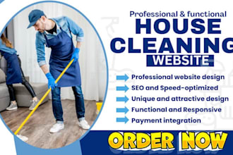cleaning service website, house cleaning, office cleaning, booking koala website