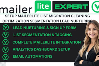 setup mailerlite list migration cleaning optimization segmentation lead nurturin