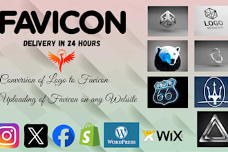 create any website and add a custom animated favicon for you within 48 hrs