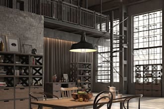 design 3d interior industrial factory building rendering modelling
