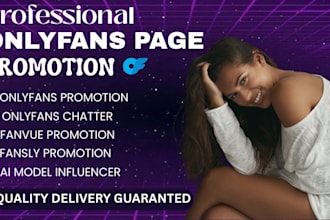 do organic onlyfans promotion fanvue fansly patreon page ai model