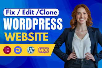fix migrate redesign wordpress website elementor figma hosting woocommerce exper