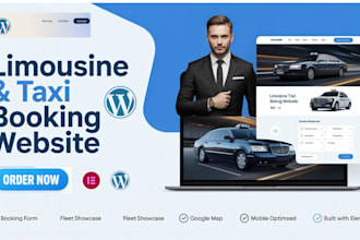 design limousine website vtc taxi booking website chauffeur taxi booking