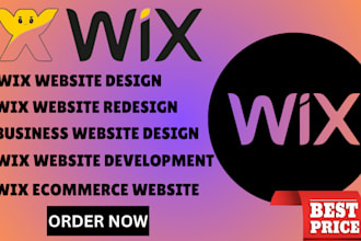 redesign wix website wix site design for agency business or startup