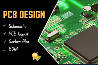 design pcb boards, pcb layout, circuit schematic in kicad altuim easyeda proteus