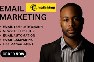 do mailchimp email template design, mailchimp newsletter setup, email automation