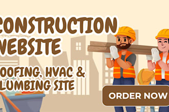 design construction website, roofing website, construction, plumbing website