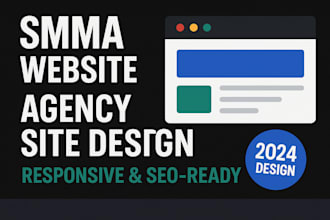 design smma website, agency website, smma or digital marketing agency website