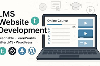 develop learnworld website lms teachable lms lifter online course website