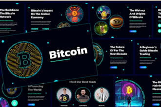 design powerpoint presentation crypto blockchain nft web3 investor pitch deck