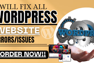 fix wordpress issues wordpress help fix wordpress website wordpress bug fix