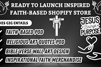 design your shopify christian store with bible verses quotes art prints