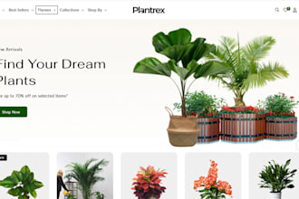natural plant shopify store medicinal plant store home artificial plant website