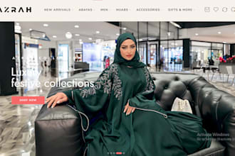 design abaya shopify store islamic wears dropshipping jilbab hijab website