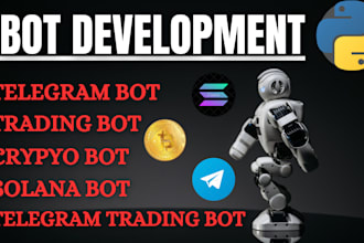develop a customized ai chatbot, solana bot, or telegram crypto bot