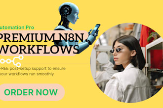 develop n8n workflows API integrations with n8n ai agents to automate tasks