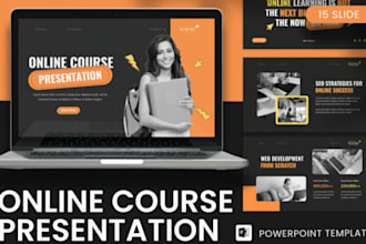 design powerpoint presentation deck webinar slide online course training canva