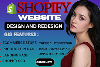 build shopify store design and redesign shopify store