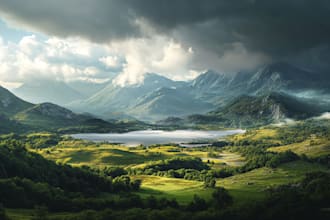 draw fantasy storytelling landscape