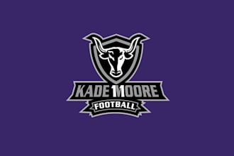make creative build custom logo for football player