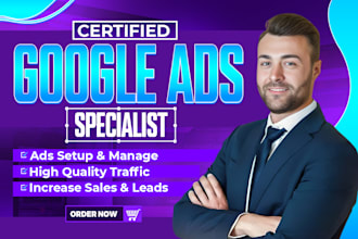 setup and optimize google ads PPC search ads, performance max ads, shopping ads