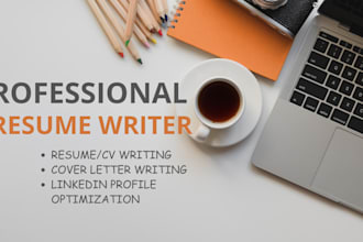 write professional ats optimized resume, cover letter, standout linkedin profile