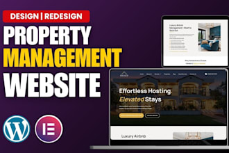 design property management website vacation rental property website