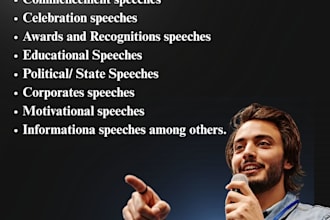 write speech for any occasion and handle public speaking paper
