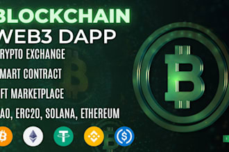 be blockchain developer, web3 dapp, smart contract, nft marketplace, erc20