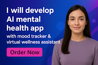 mental health app development ai virtual assitant mood tracker ai wellness app
