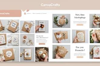 create a well design on canva