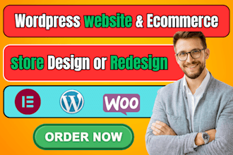 design or redesign wordpress and ecommerce website design