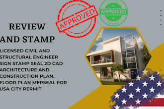 do stamp and review california civil or structural site plans for city permit