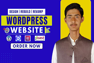 design, redesign, build, rebuild, clone, edit, fix or revamp wordpress website