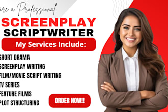 write movie script tv series short drama script writer screenwriting screenplay