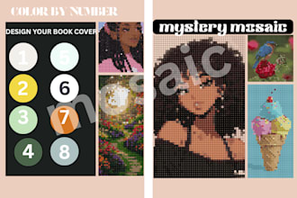 create mystery mosaics color by number coloring books for children and adult