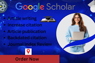 write and publish article on google scholar and high index journal