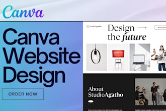 design canva website design, canva landing page, website design canva expert