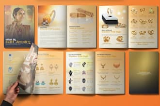 design fashion apparel, cosmetics, jewelry sales product catalog or lookbook