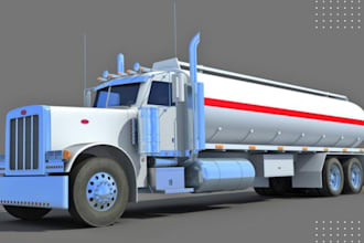 3d car model, 3d truck, vehicle model, truck in zbrush for 3d printing and game