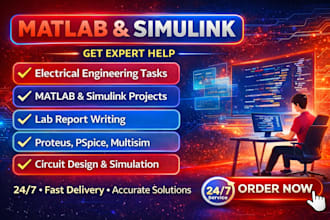 do electrical engineering ltspice, lab report and matlab simulation projects
