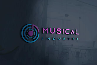 do music, band, dj, studio record, radio, and tv logo