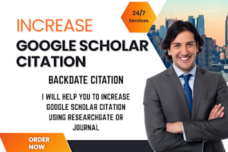 increase google scholar citation, backdate citation using researchgate, journal