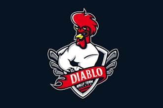 make rally team spanish restaurant logo for fighting chicken